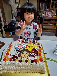 似顔絵ケーキ