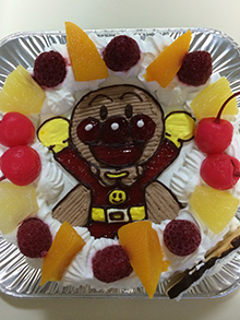 アンパンマンのキャラクターケーキ