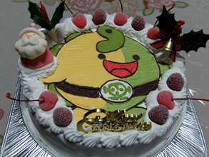 糸魚川ジオパークゆるキャラ、クリスマスケーキ
