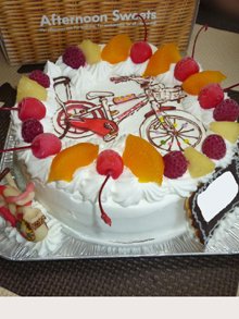 自転車のイラストケーキ 誕生日ケーキを最短3日でお届け キャラクターケーキ通販の キャラケーキ Com 検索結果