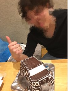愛車の立体ケーキ