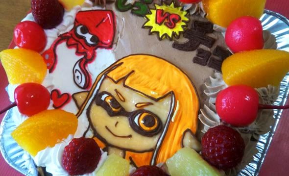 スプラトゥーン 誕生日ケーキを最短3日でお届け キャラクターケーキ通販の キャラケーキ Com 検索結果