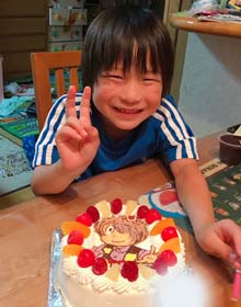 ゲゲゲの鬼太郎のキャラケーキ、お子様のお誕生日