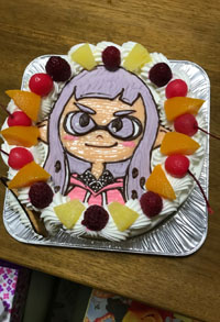 スプラトゥーン2 イカガールのケーキ 誕生日ケーキを最短3日でお届け キャラクターケーキ通販の キャラケーキ Com 検索結果