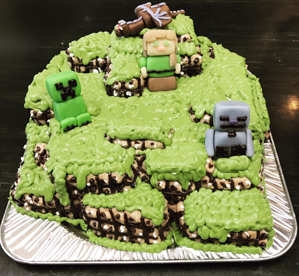 マインクラフトの立体ケーキ 最短3日で美味しい生ケーキをお届け キャラクターケーキ通販のキャラケーキ Com