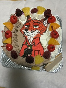 ズートピアのキャラクターケーキ