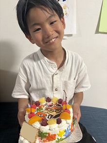 スプラトューンのキャラクターケーキ