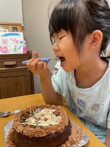 キュアアルカナシャドウのキャラクターケーキ