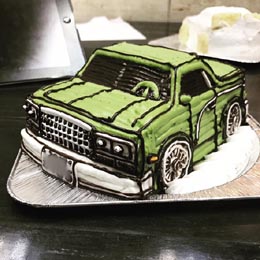 アメ車の立体ケーキ