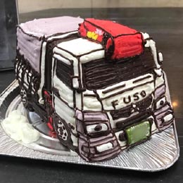 リフト車トラックの立体ケーキ