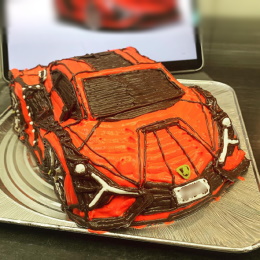 ランボルギーニ シアンFKP37 スーパーカーの立体ケーキ