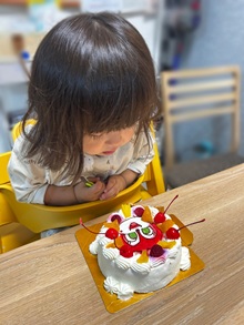 ドキンちゃんのキャラクターケーキ