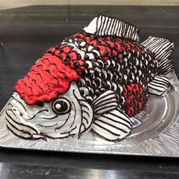 魚の立体ケーキ