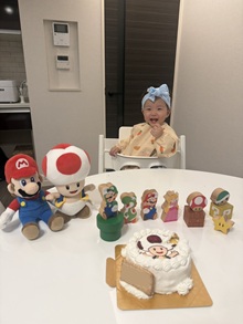 キノピオのキャラクタケーキ