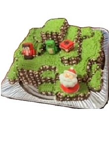マインクラフトのクリスマスケーキ