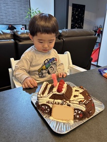 パトカーの立体ケーキ