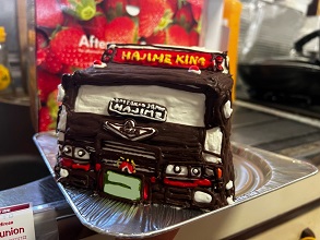 トラックの立体ケーキ